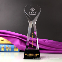 Crystal World Cup Trophy Craft Sandblasting Logo with Base